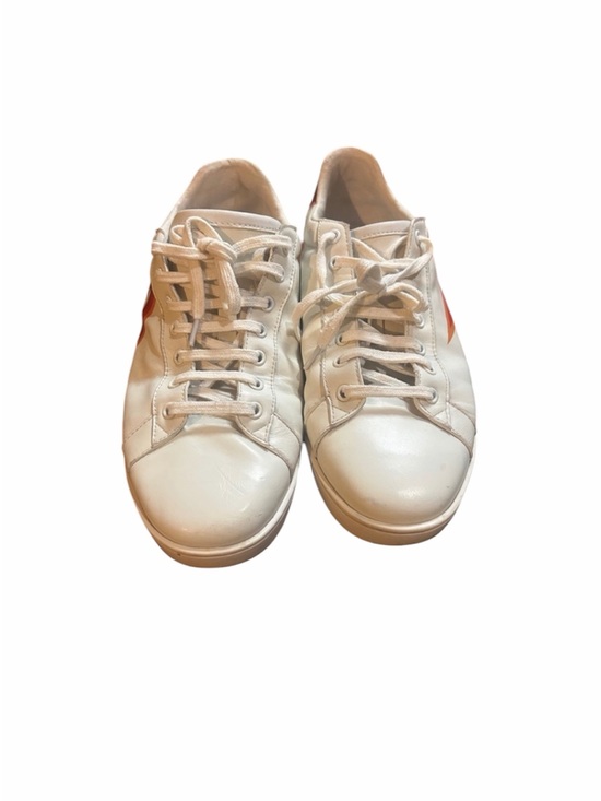 Gucci Other - Gucci White Sneakers with Red and Orange Details